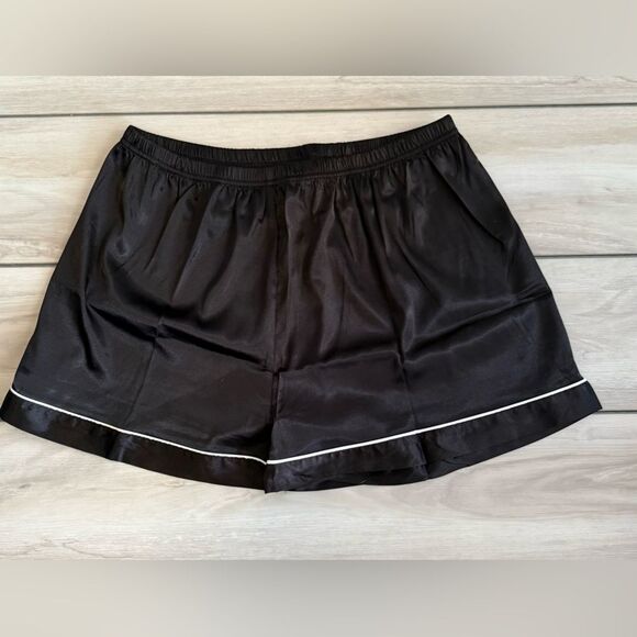 SWOMOG Satin Pajamas Black XL NWT IN PACKAGE - Picture 7 of 8